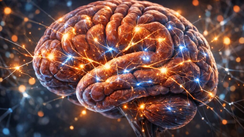 cérebro humano conexões neurais atividade elétrica