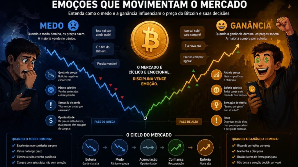 psicologia do investidor bitcoin medo ganancia
