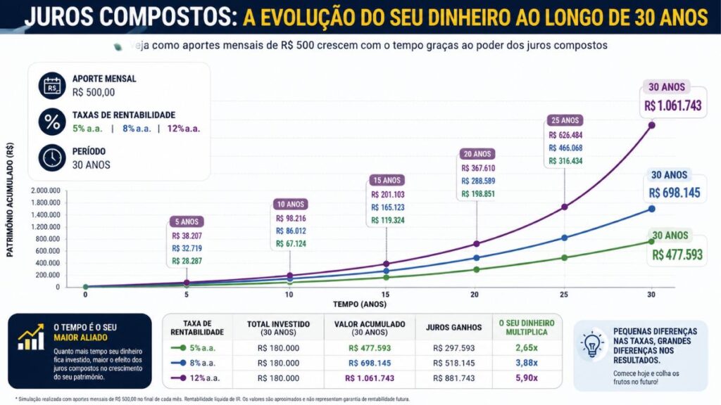 Investimentos Calculadora: Guia Completo para Simular e Planejar seu Futuro Financeiro 2 crescimento juros compostos simulacao investimentos